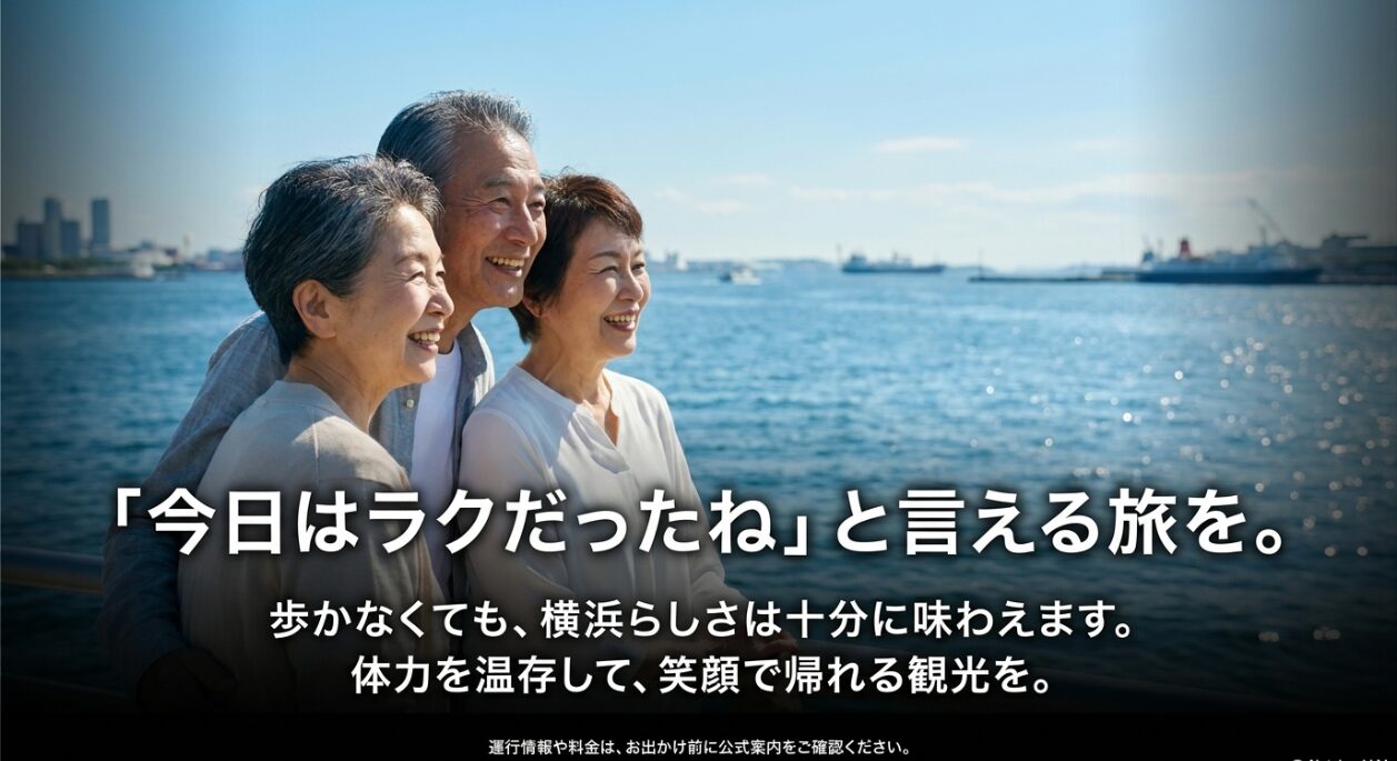 予定を腹八分目にする、混雑を避ける、早めに戻るなど、疲れない横浜観光のための3か条