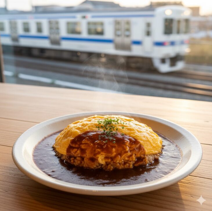 ふわふわの卵と濃厚なハヤシソース