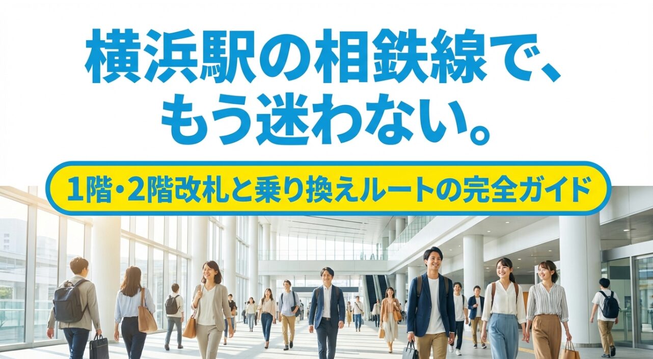 横浜駅相鉄線の1階・2階改札と乗り換えルート完全ガイド