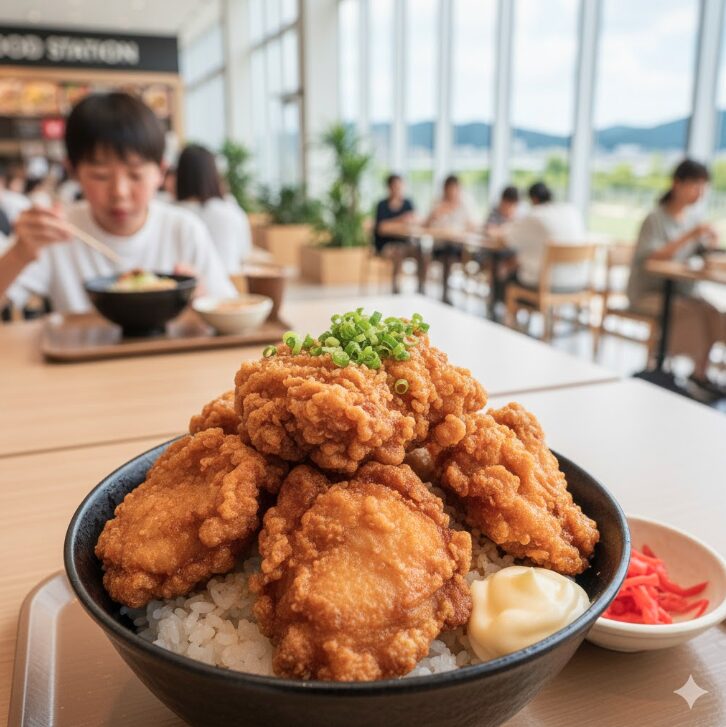 関東初出店の「鶏山劇場」の唐揚げ丼