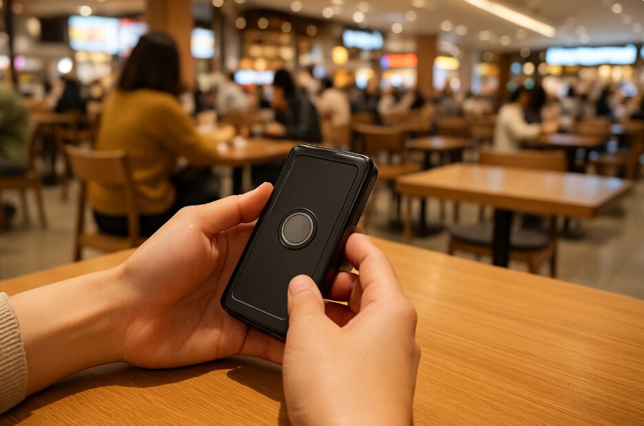 ードコートで料理の出来上がりを知らせる呼び出しベル（リプライコール)