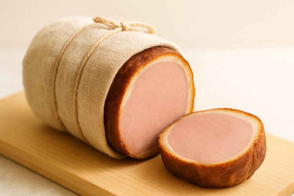 鎌倉ハム富岡商会の熟成布巻きロースハム。