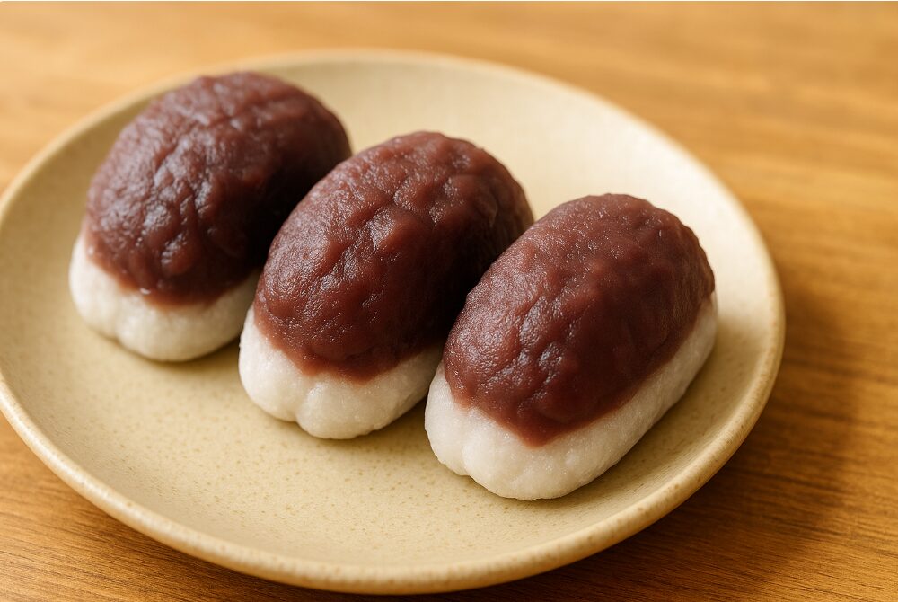 鎌倉・力餅家の当日賞味期限の生和菓子「権五郎力餅」。