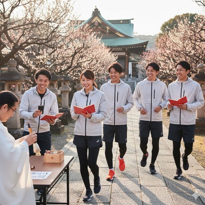 横浜の七福神巡りをランニングウェアで楽しみながら御朱印集めをする健康的な参拝スタイル