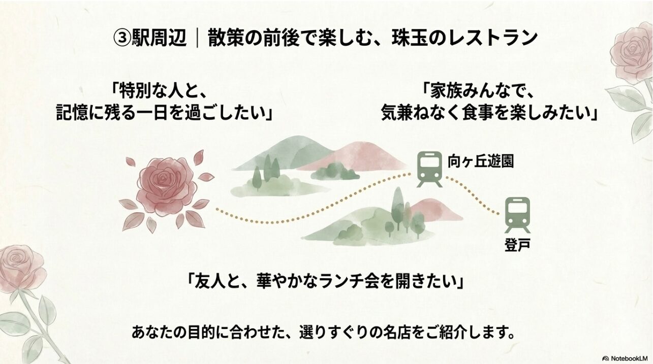 特別な日や家族、友人との食事に合わせた駅周辺の名店紹介