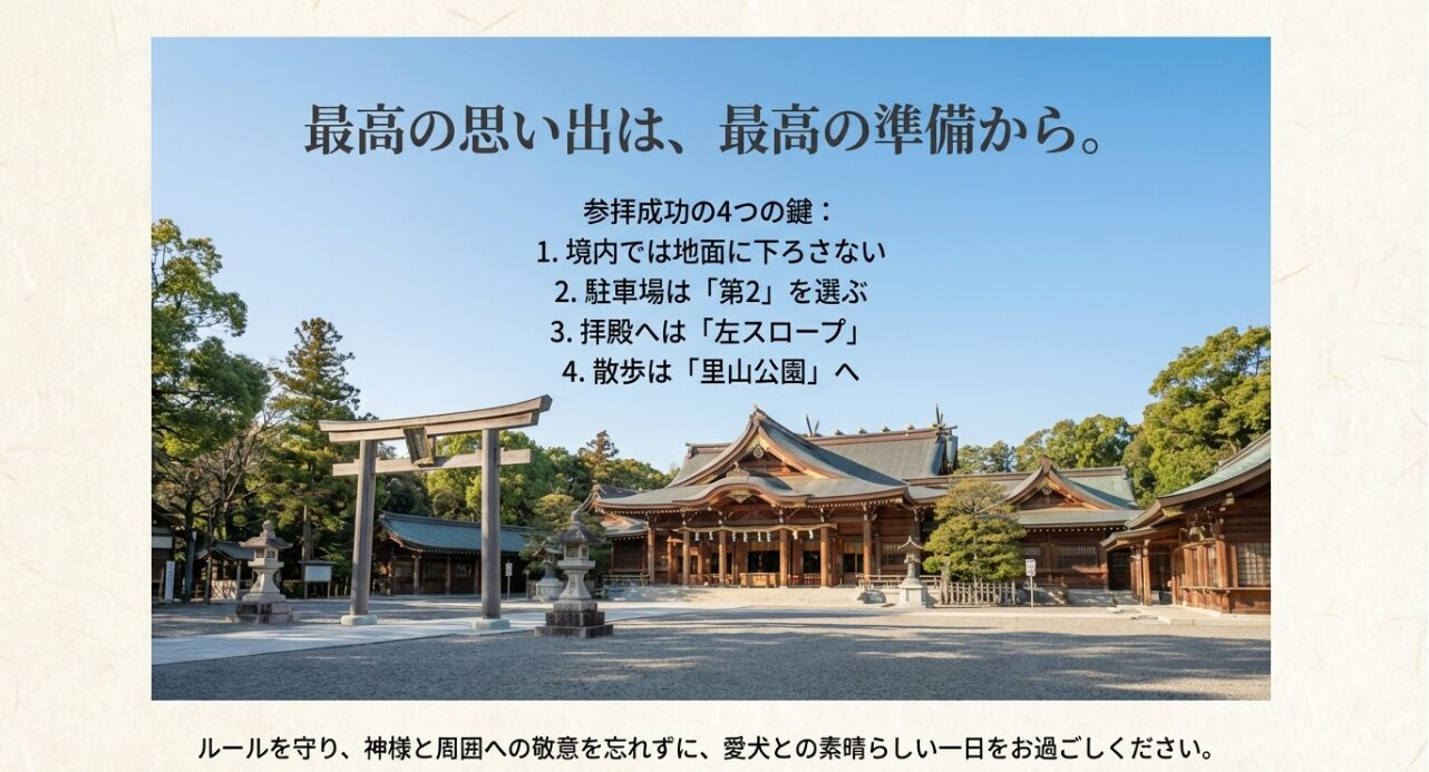寒川神社 犬連れ参拝成功の4つの鍵