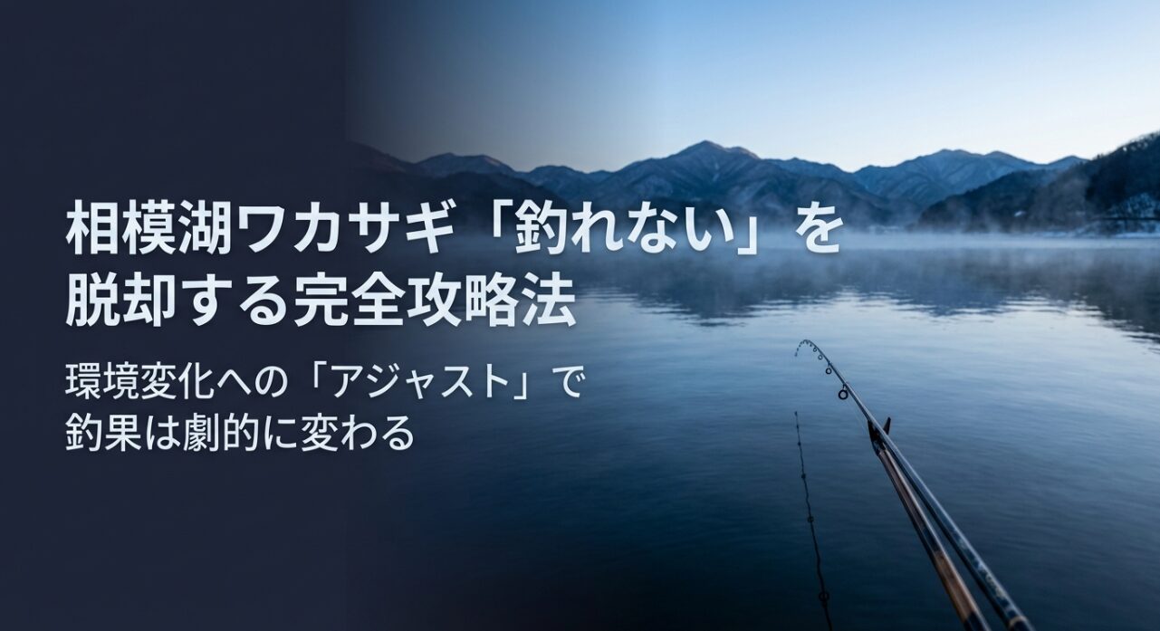 相模湖のワカサギ釣りを完全攻略するためのスライドタイトル画像