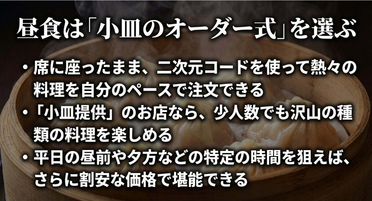 横浜中華街の昼食でおすすめの小皿オーダー式ランチのメリット