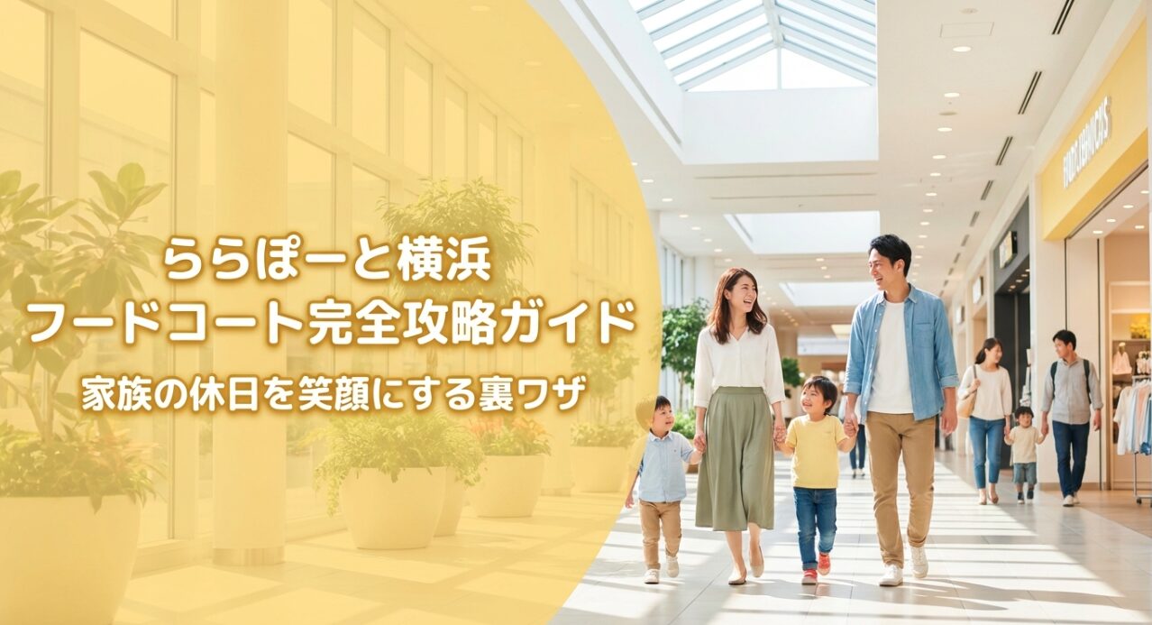 ららぽーと横浜イトーヨーカドー内フードコート完全攻略ガイド表紙 ・画像タイトル：ららぽーと横浜フードコート完全攻略ガイド