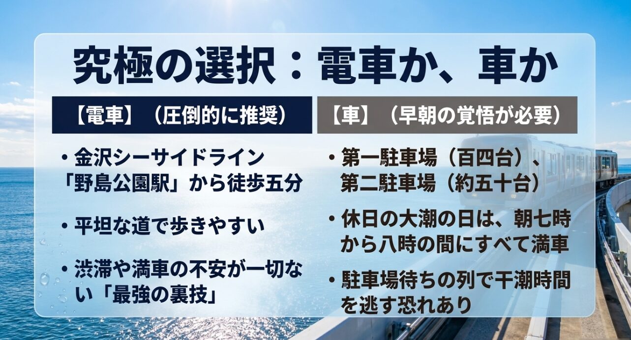 混雑を回避する野島公園の潮干狩りタイムスケジュール