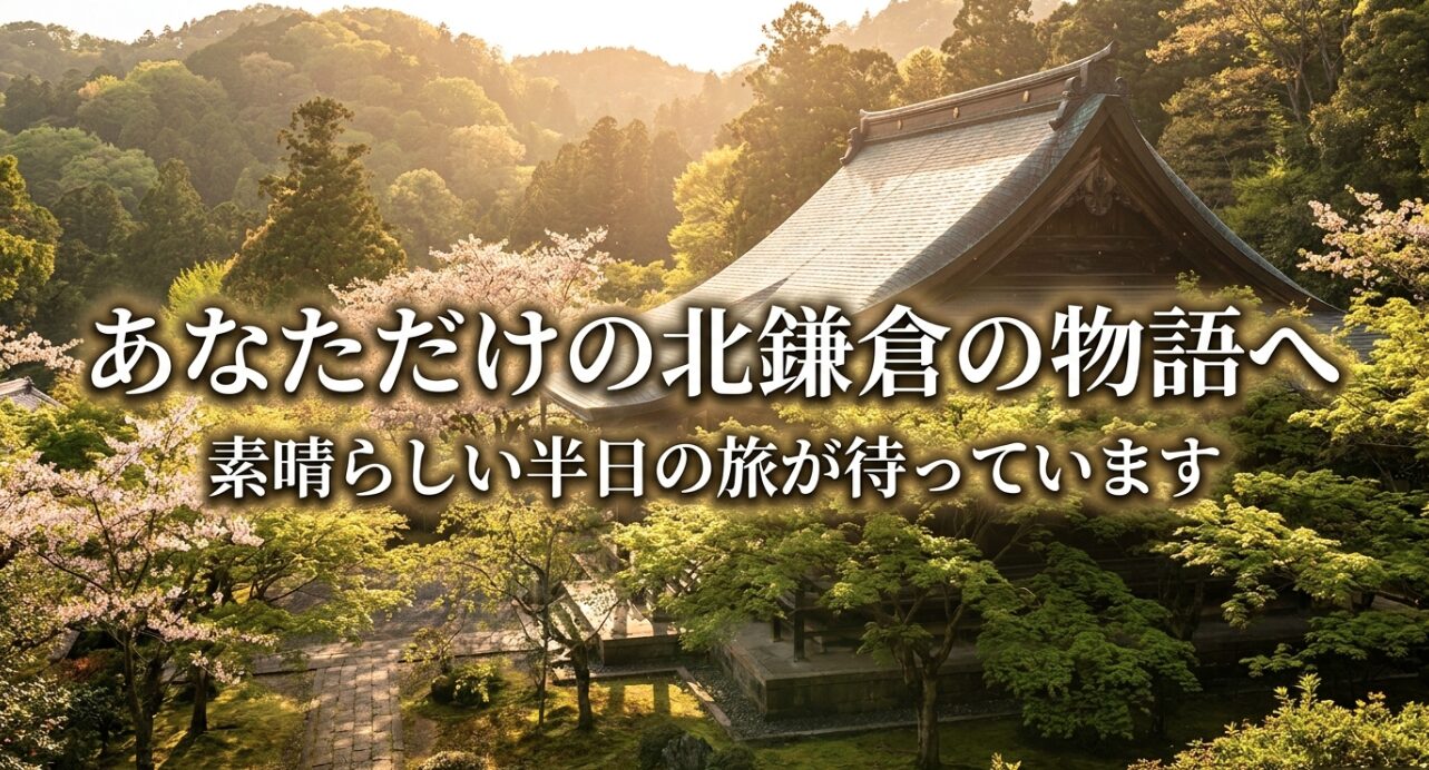 素晴らしい半日の旅が待っていることを伝える北鎌倉案内の締めくくりのメッセージ