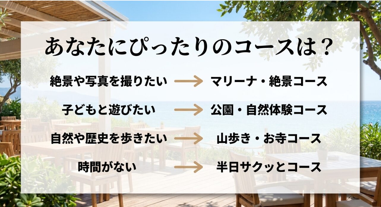絶景、子連れ、歴史、半日など、目的に合わせた逗子のおすすめ観光コース一覧