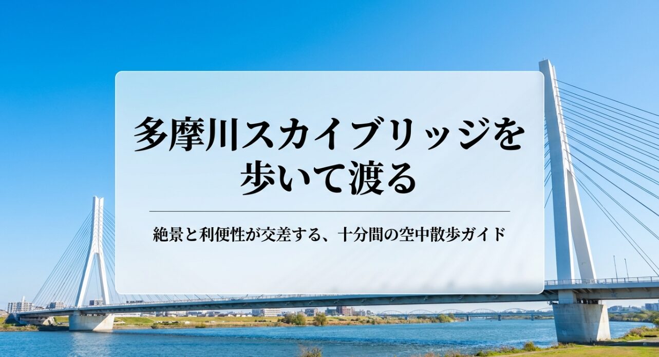 多摩川スカイブリッジを歩いて渡る空中散歩ガイドのタイトル画像