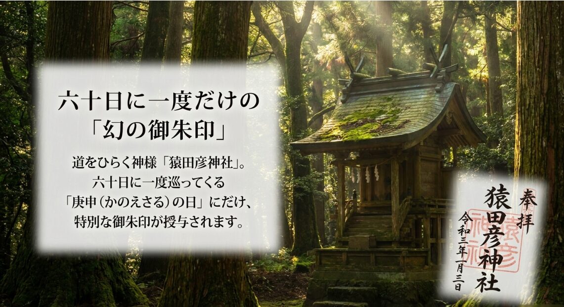 六十日に一度だけの幻の御朱印。道をひらく神様「猿田彦神社」で庚申の日にだけ特別な御朱印が授与される