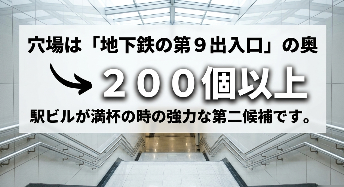 駅ビルが満杯の時に便利な地下鉄新横浜駅第9出入口奥にある200口以上の穴場コインロッカー